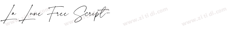 La Lune Free Script字体转换 La Lune Free Script字体转换